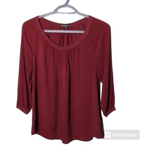 James Perse Red Wine Peasant Top Size‎ 1 (US S) Boho